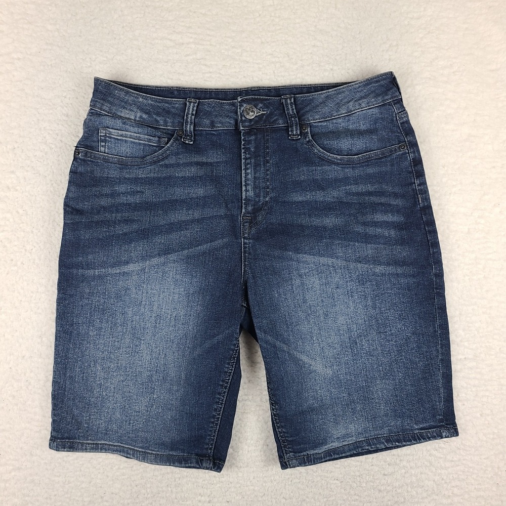 Buffalo‎ David Bitton Jean Shorts Mens 33 Relaxed Straight 10" Dark Wash Denim